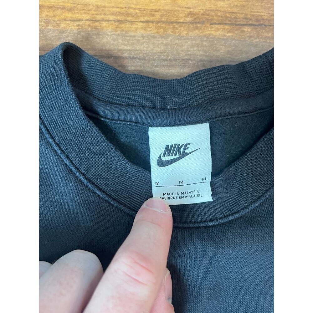 Nike Sportswear Club Fleece Crewneck Sweatshirt Black Men's Medium - Picture 5 of 10